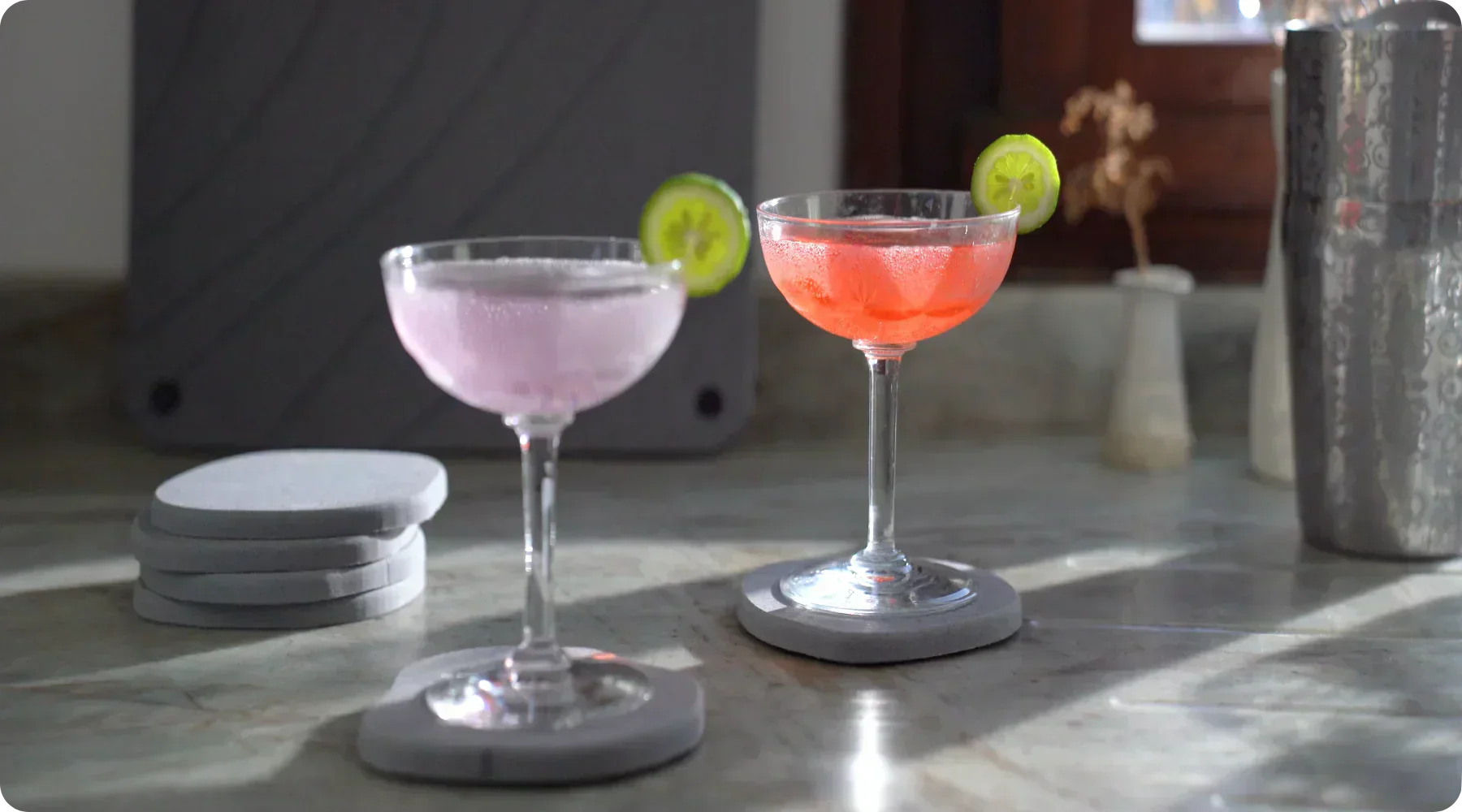 Sip in Style: 3 Refreshing Summer Cocktails Served on Stone Coasters