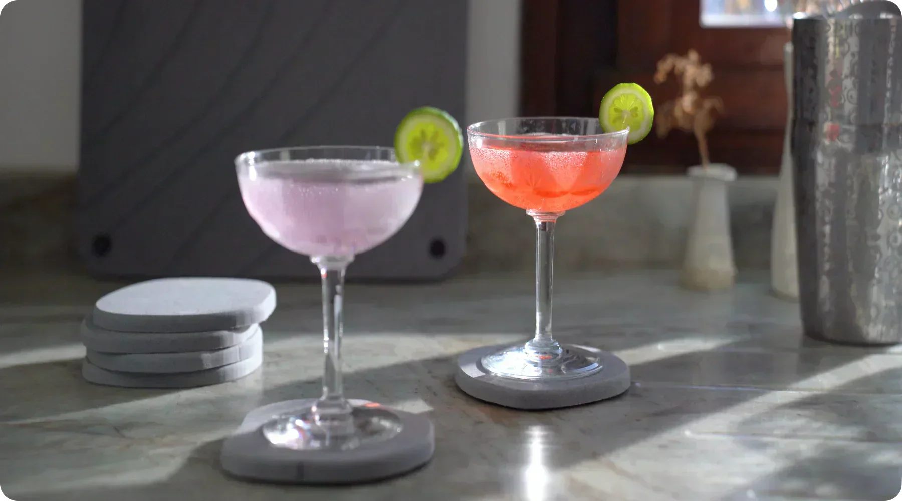 Sip in Style: 3 Refreshing Summer Cocktails Served on Stone Coasters