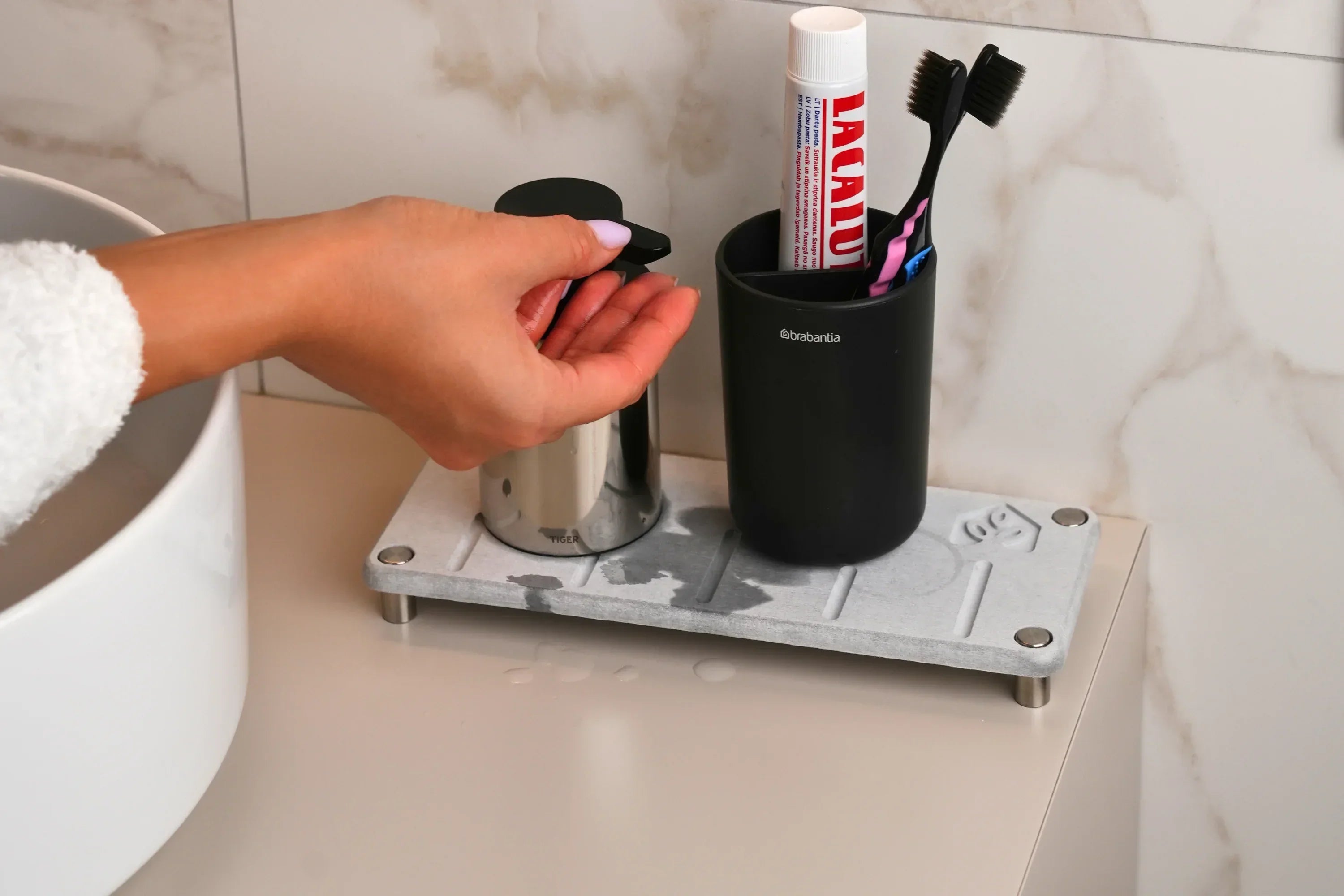 Five Bathroom Trays That Keep Counters Dry