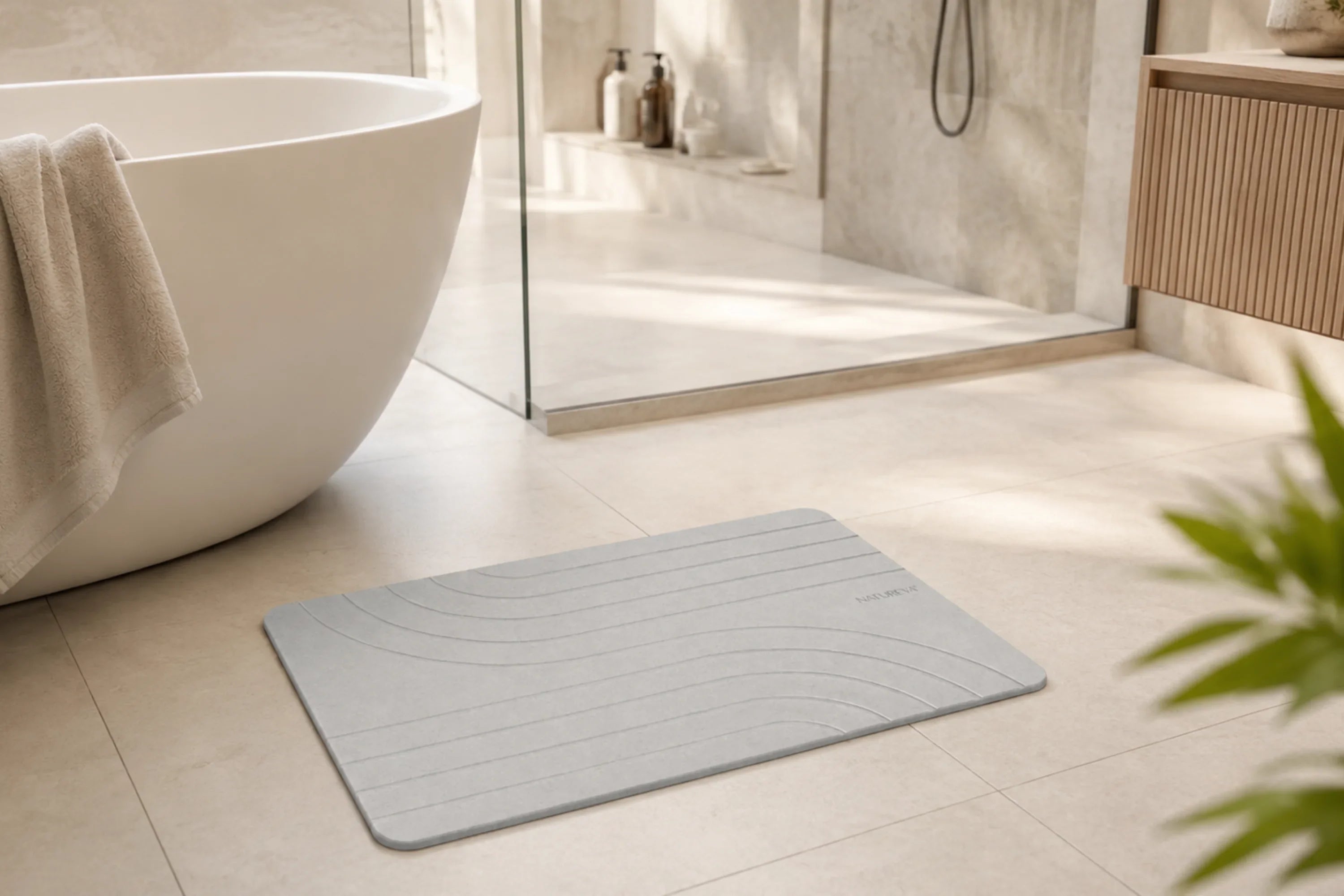 How To Keep Bathroom Floors Dry Without Washing Mats Constantly