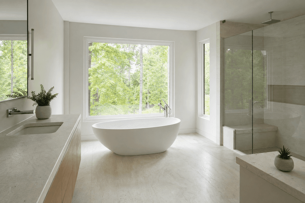 Create Zen Spa Bathroom Decor With Calm Natural Touches