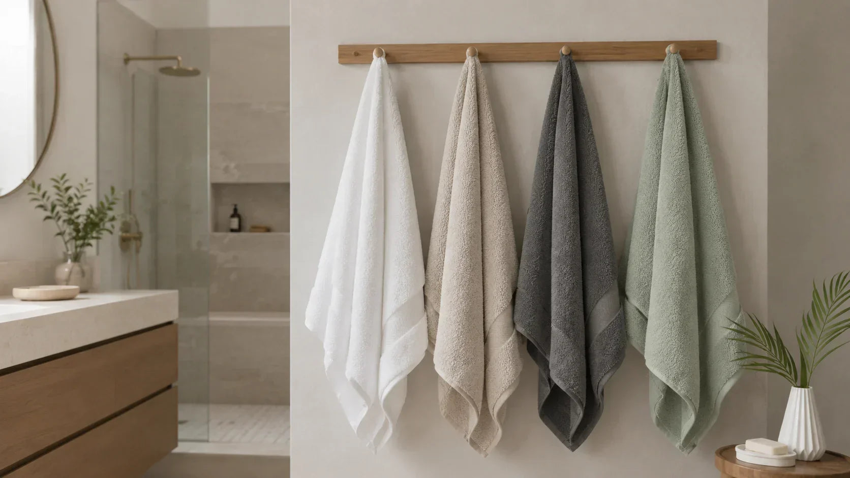 Best Set Towels Colours for Small Apartment Bathrooms