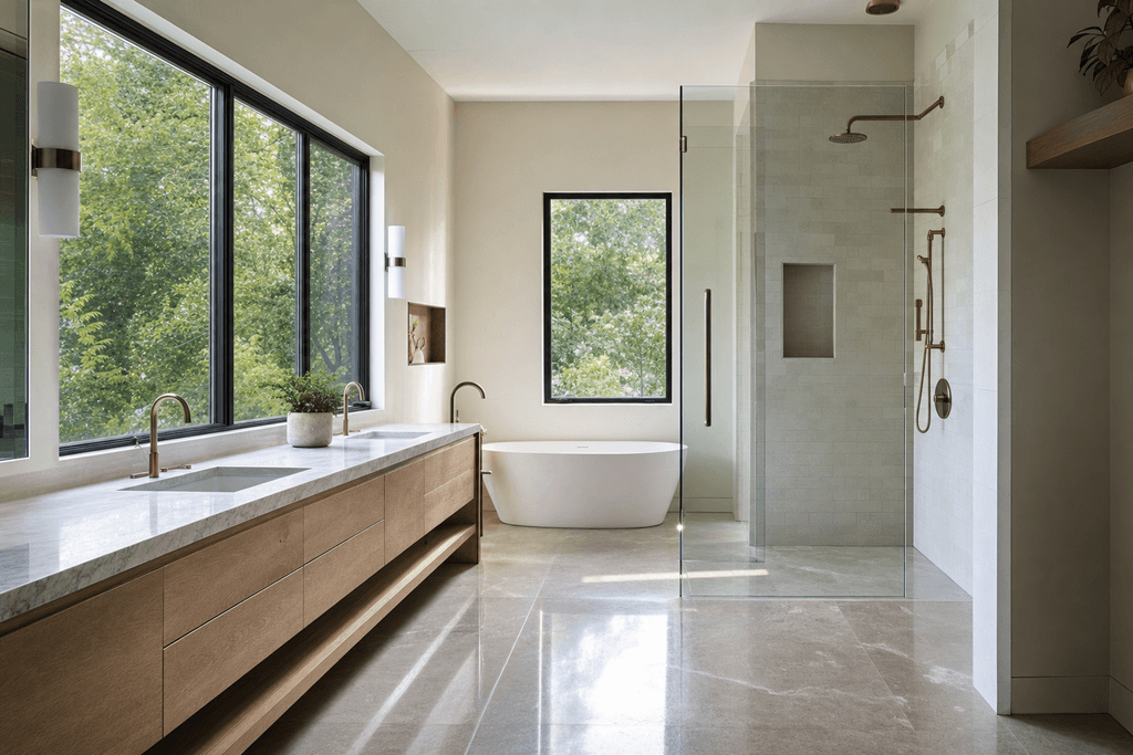 Teak Bath Mats for Spa Style Bathrooms and Better Drainage